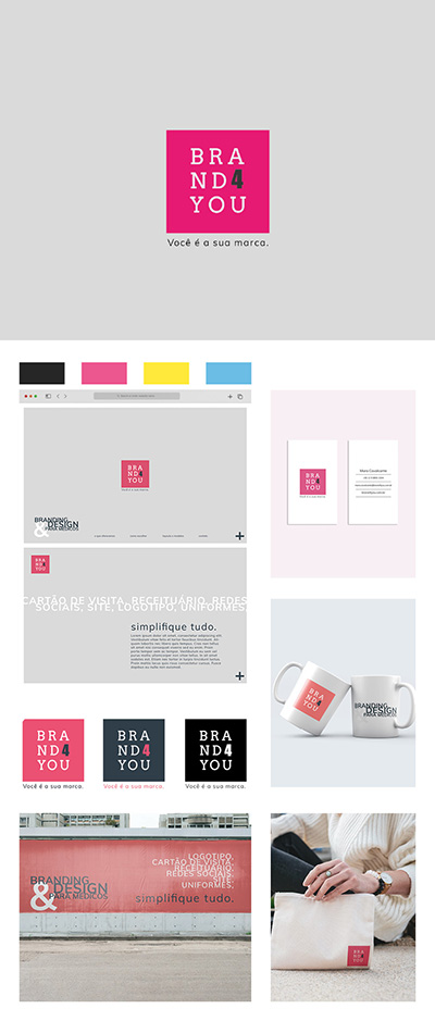 Identidade Visual Brand4You por Juliana Negrão.