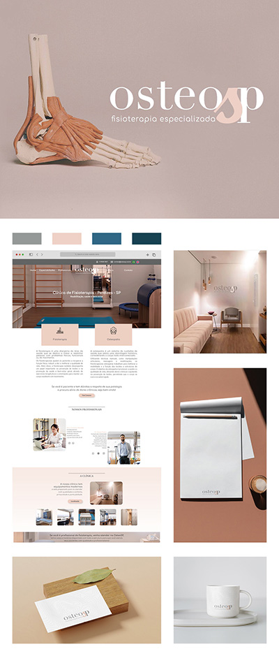 Identidade Visual OsteoSP Fisioterapia por Juliana Negrão.